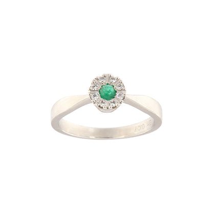 18ct gold Emerald ring