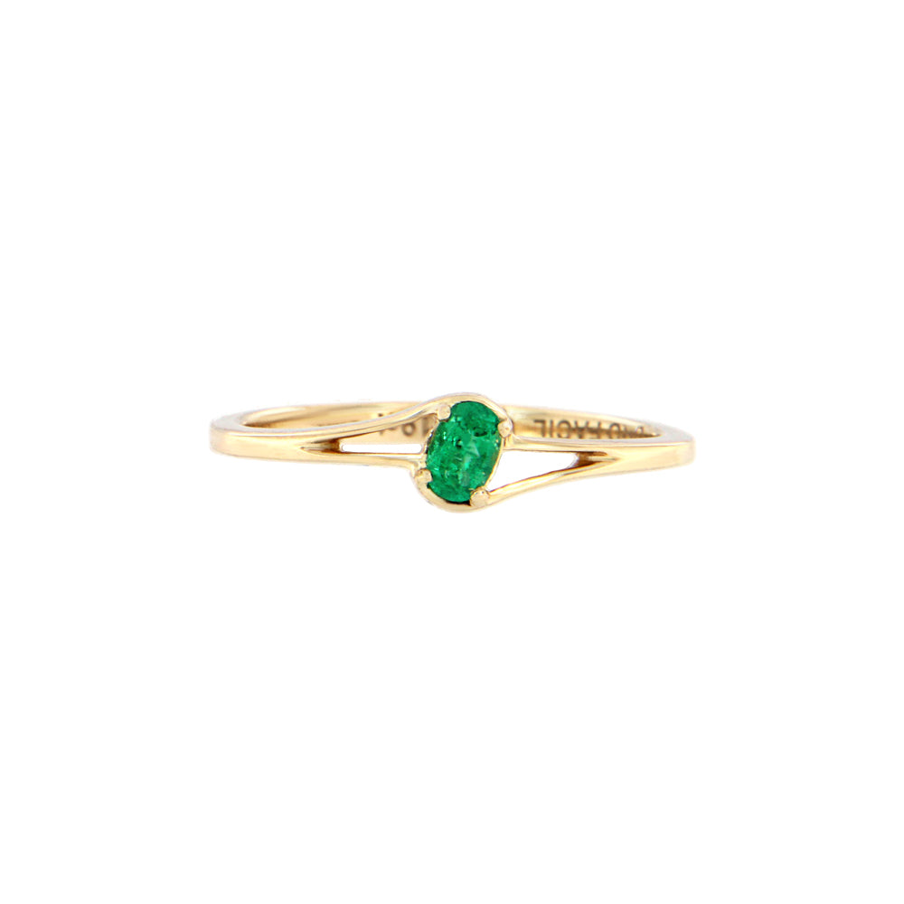 18ct gold Emerald ring