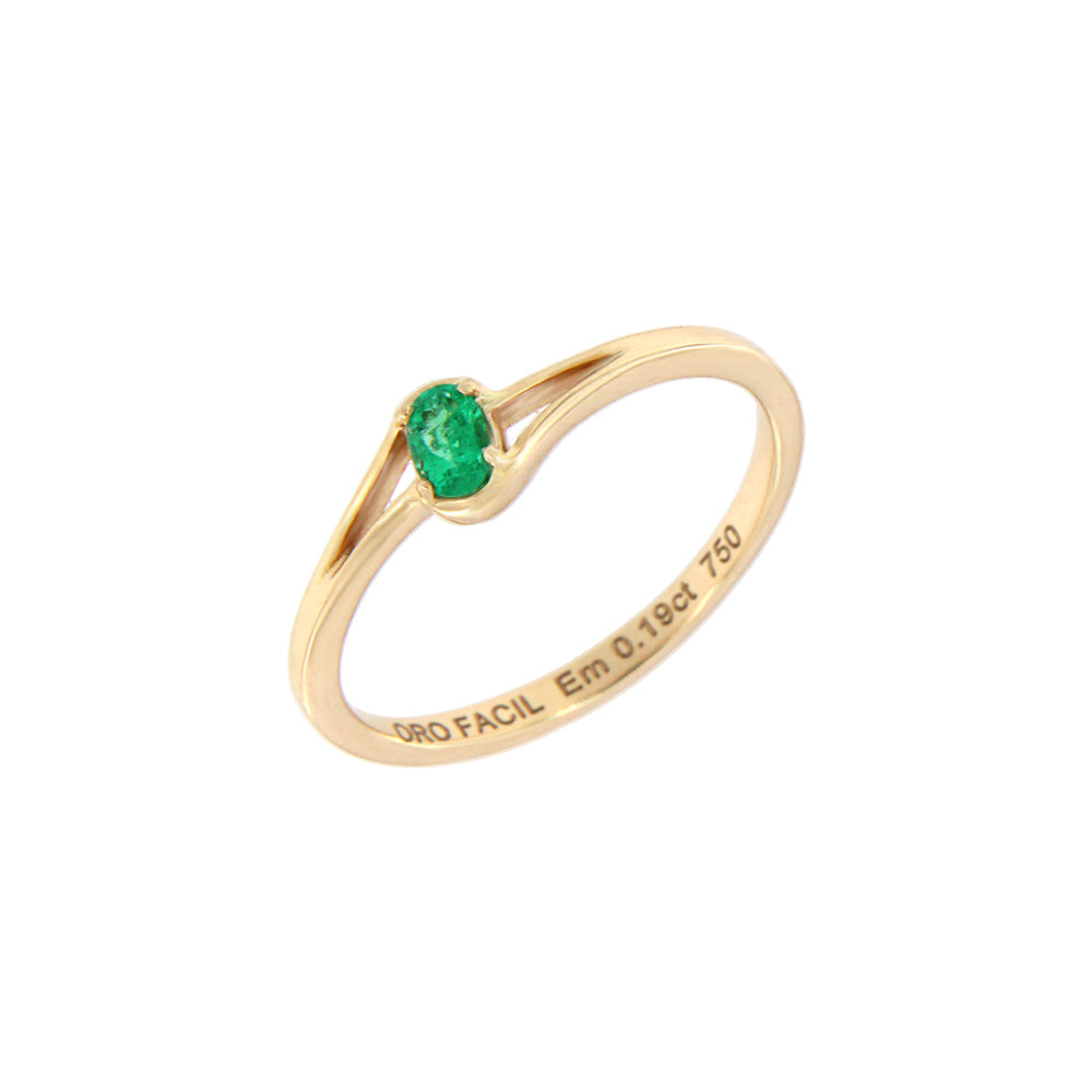 18ct gold Emerald ring