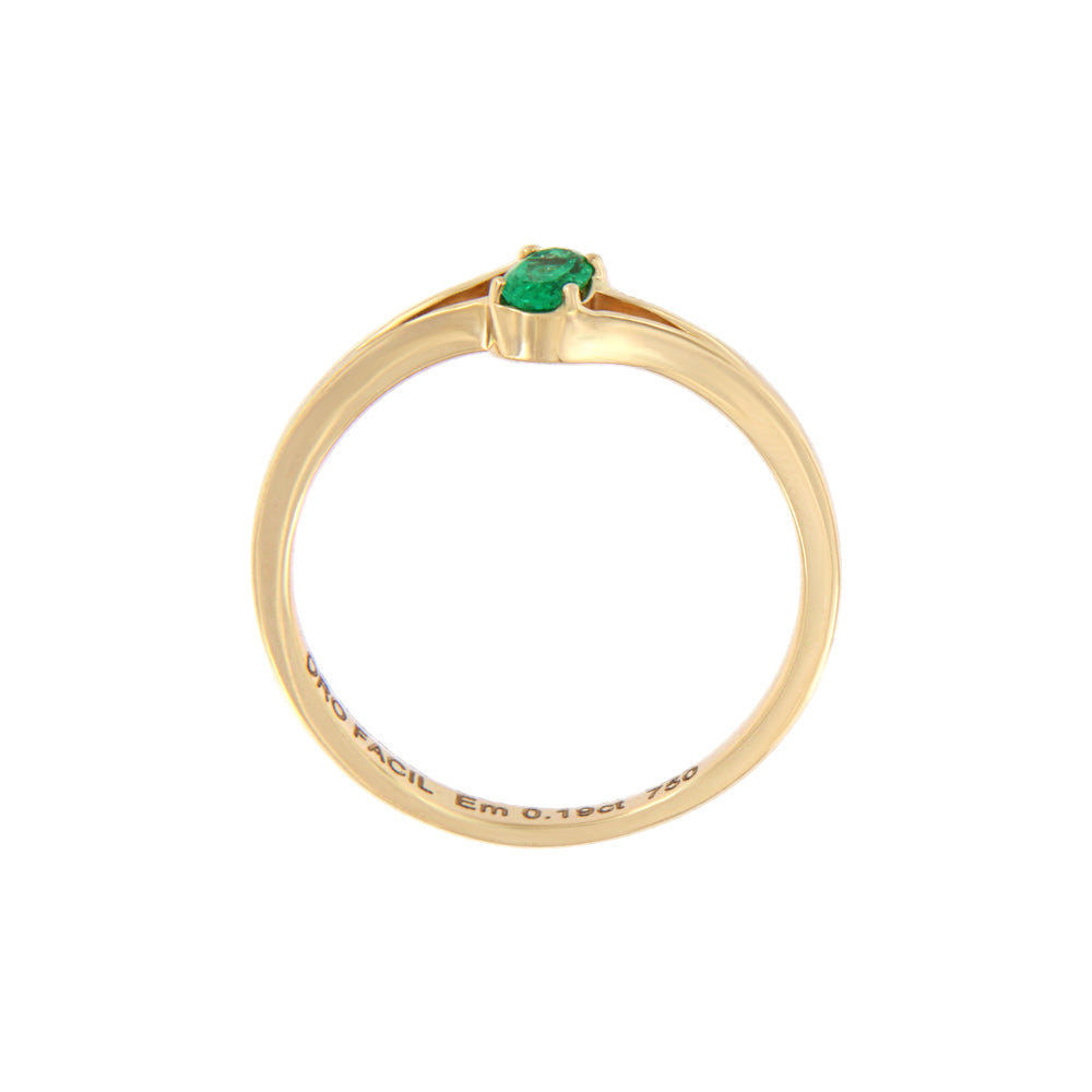 18ct gold Emerald ring