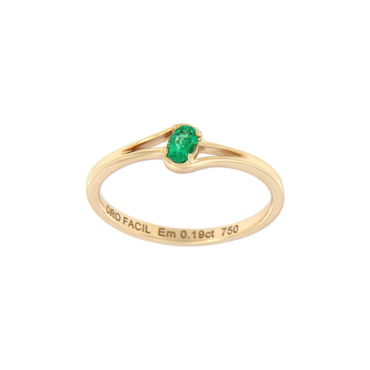 18ct gold Emerald ring