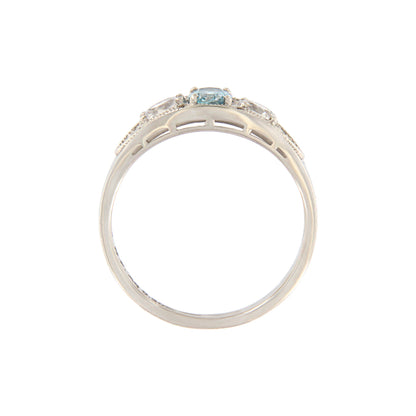 18ct gold Aquamarine ring