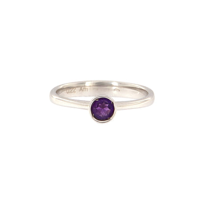 18ct gold Amethyst ring