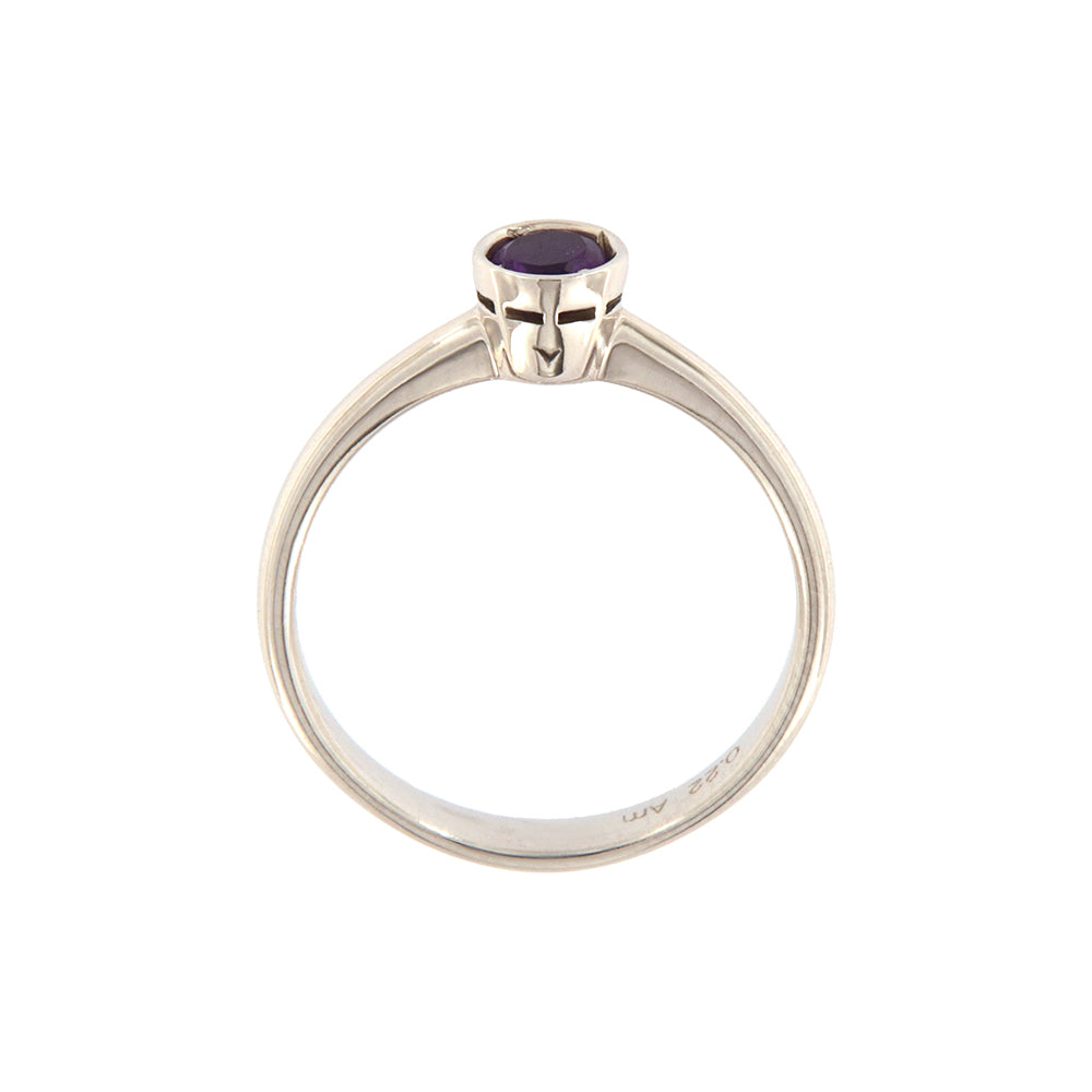 18ct gold Amethyst ring