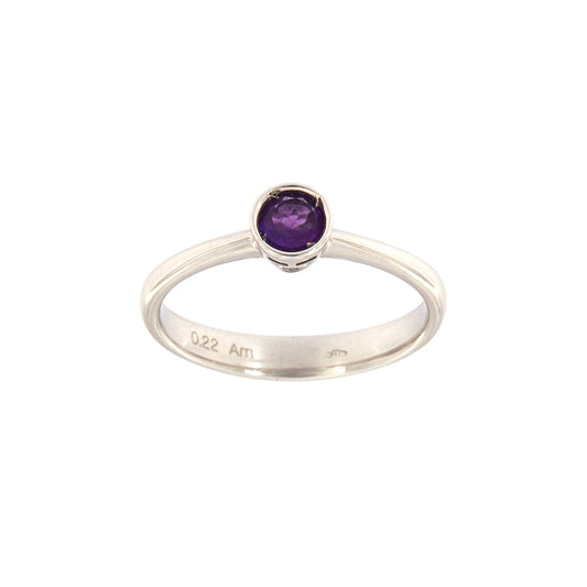 18ct gold Amethyst ring