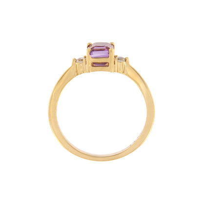 18ct gold Amethyst ring