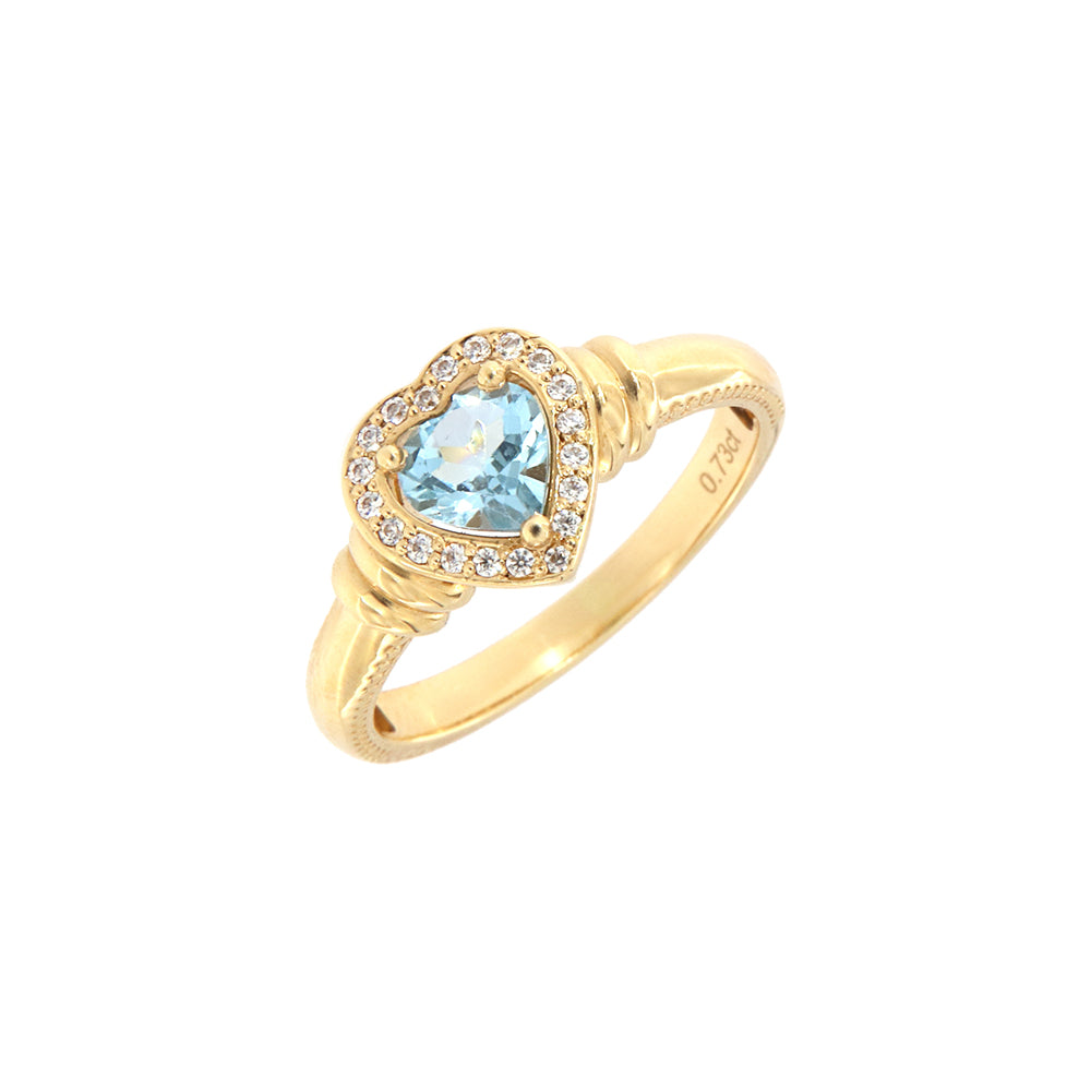 18ct gold Topaz ring