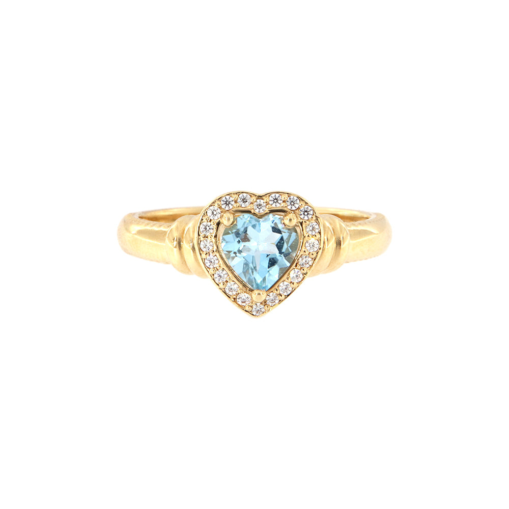 18ct gold Topaz ring