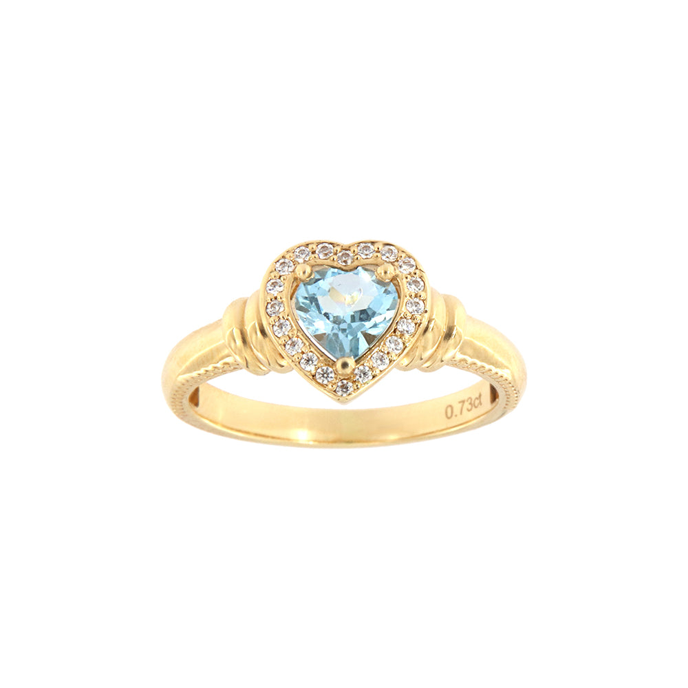 18ct gold Topaz ring