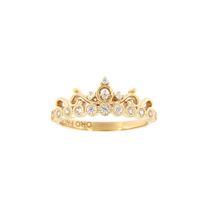 18ct gold Crown ring