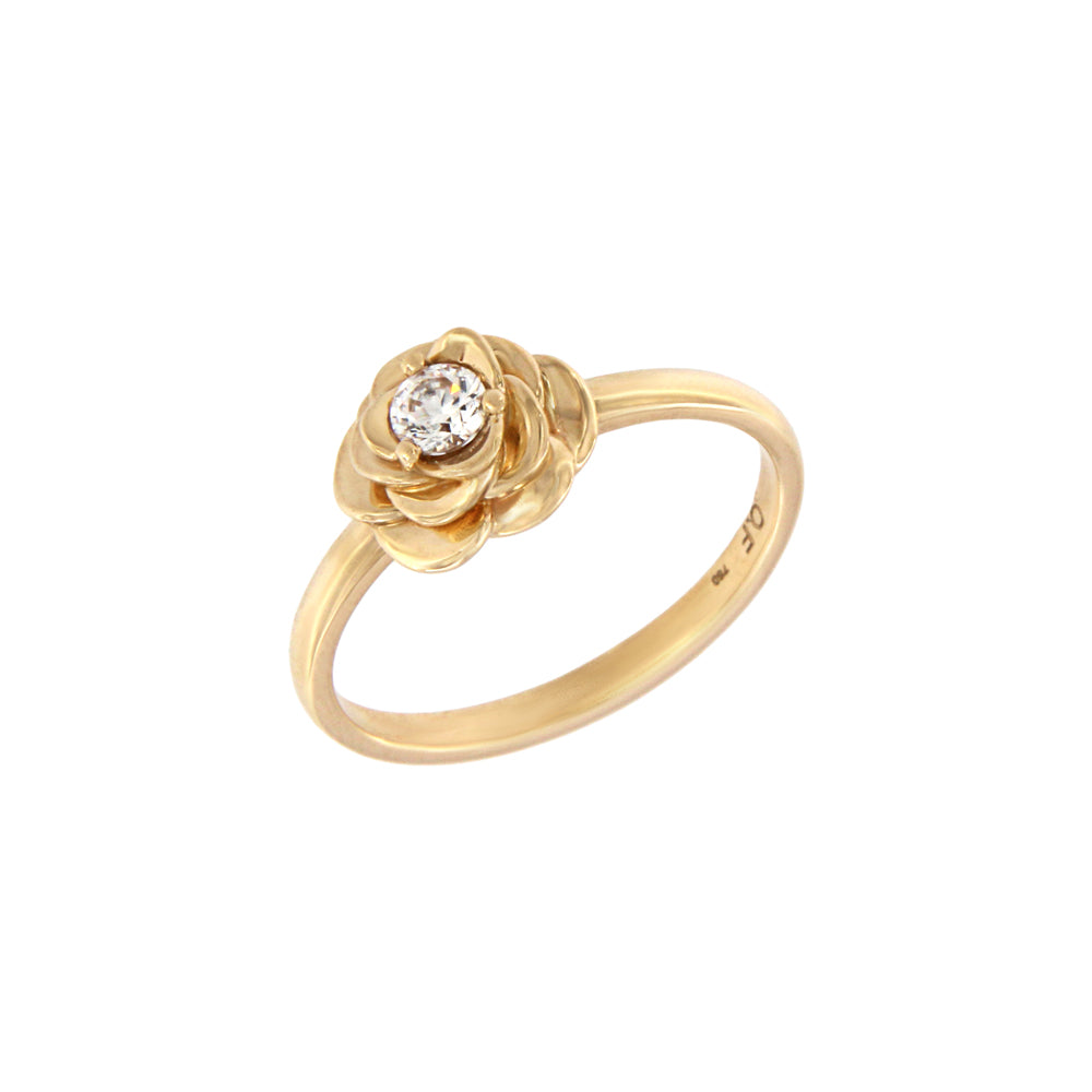 18ct gold Ring flower