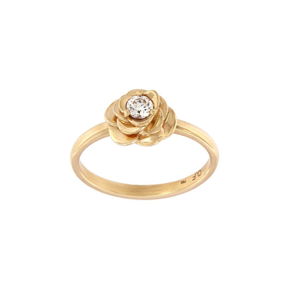 18ct gold Ring flower