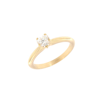 18ct gold Heart solitaire ring