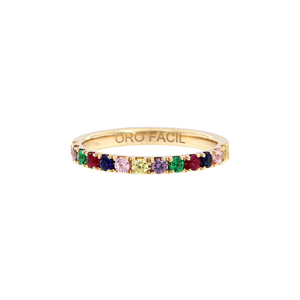 18ct gold Multicolored ring