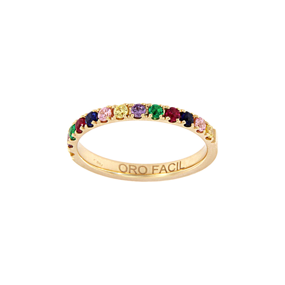 18ct gold Multicolored ring