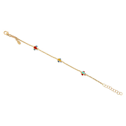 18ct gold Planes baby Alice bracelet