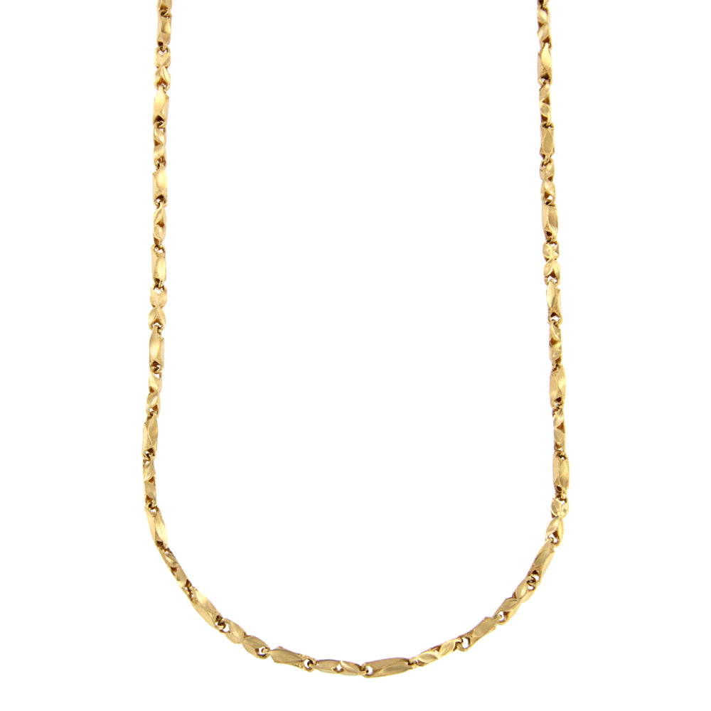 18ct gold Tubes chain