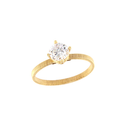 18ct gold White stone ring