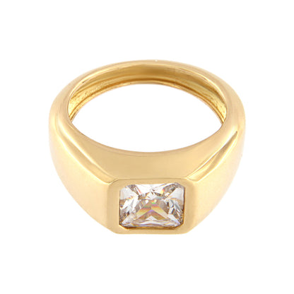 18ct gold White stone ring