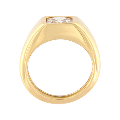 18ct gold White stone ring