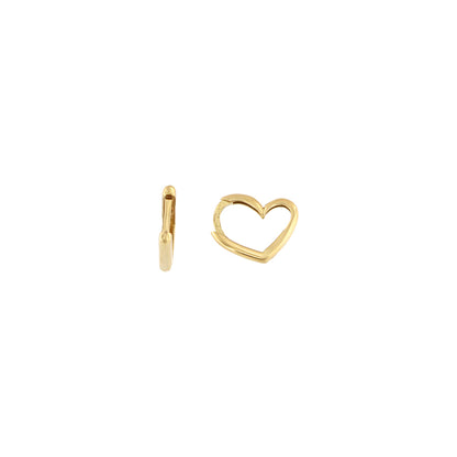 18ct gold Heart earrings