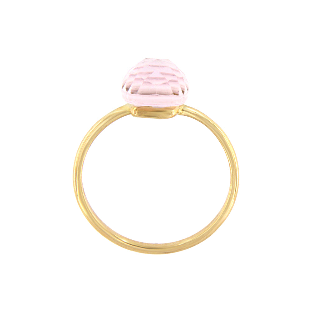 18ct gold Rose stone ring