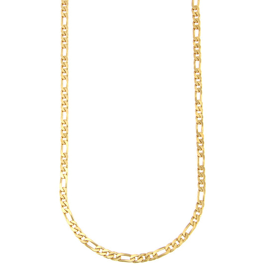 18ct gold Figaro chain