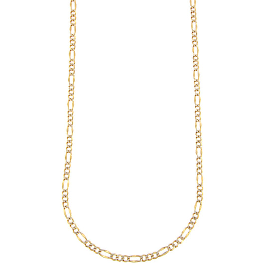 18ct gold Figaro chain