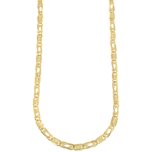 18ct gold Partridge/plates chain