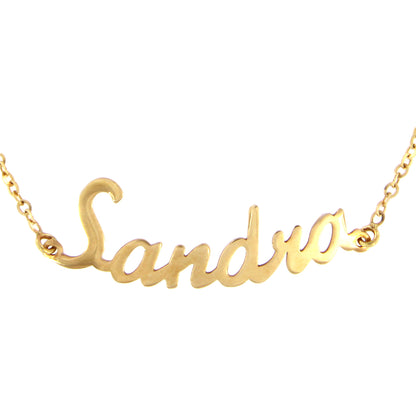 18ct gold Sandra name bracelet