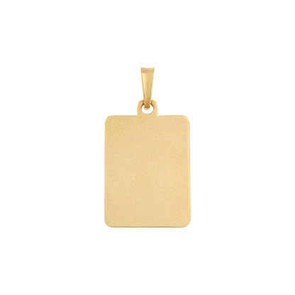 18ct gold Plate with dots pendant