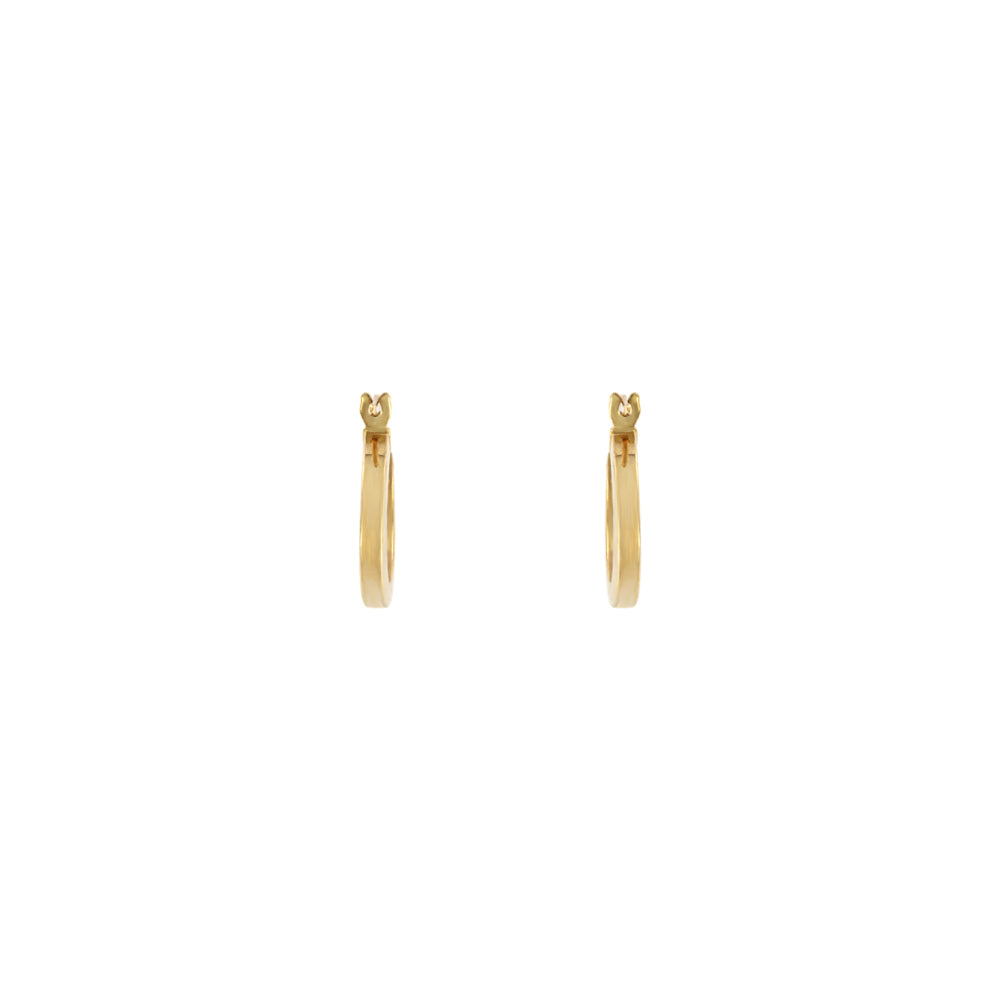 18ct gold Small hoop earrings