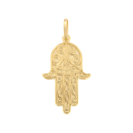 18ct gold Fátima hand pendant