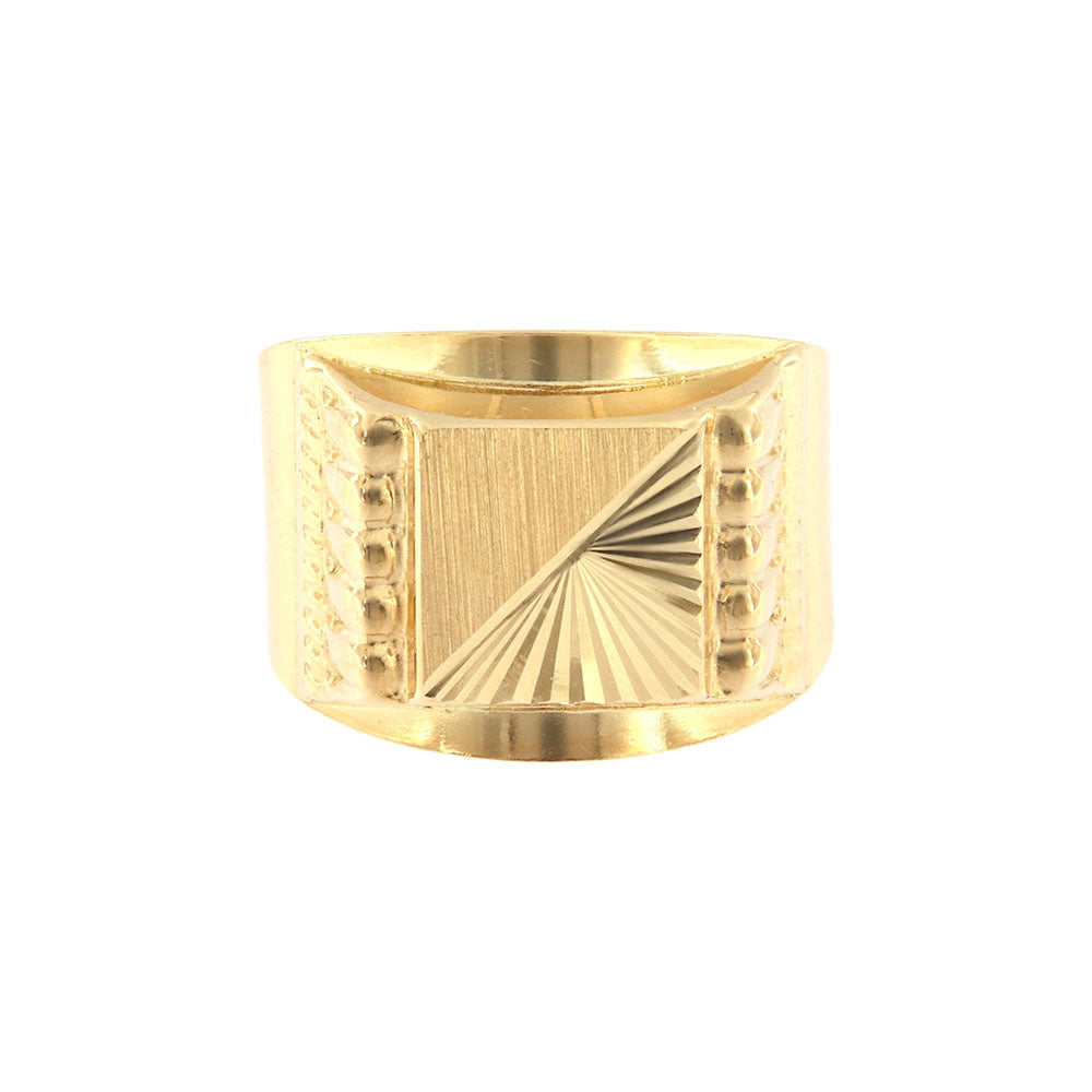 18ct gold Half sun diamond ring