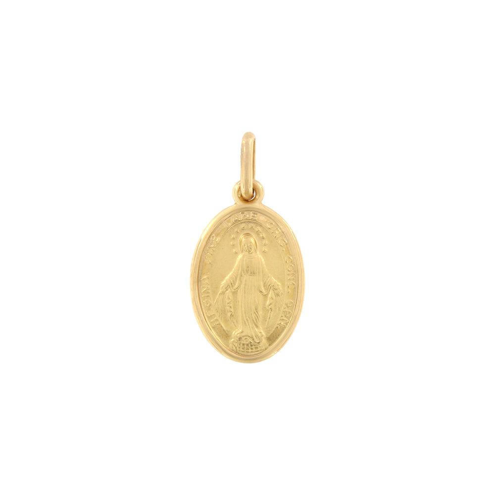 18ct gold "The Miraculous" medal pendant