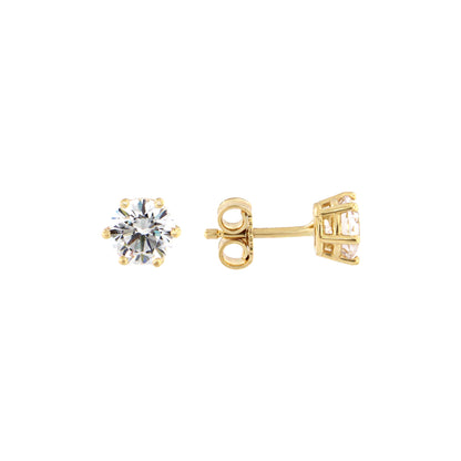 18ct gold Solitaire stud earrings