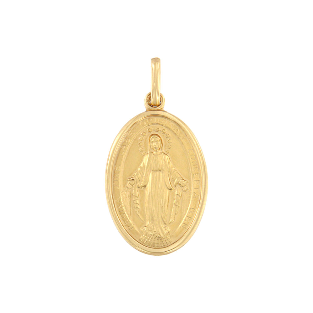 18ct gold "The Miraculous" medal pendant