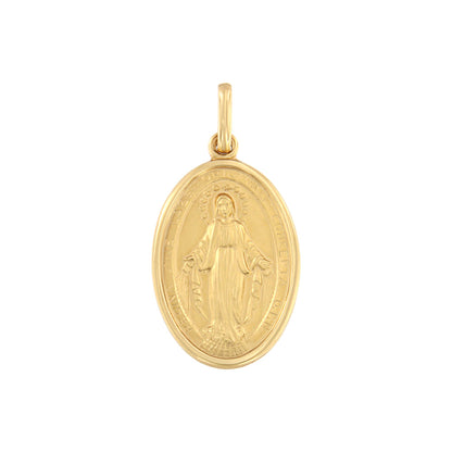 18ct gold "The Miraculous" medal pendant