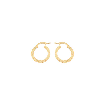 18ct gold Fancy hoop earrings