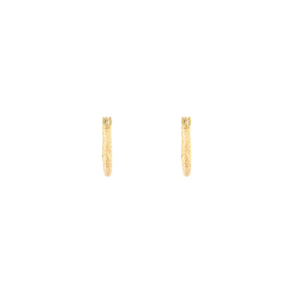 18ct gold Fancy hoop earrings