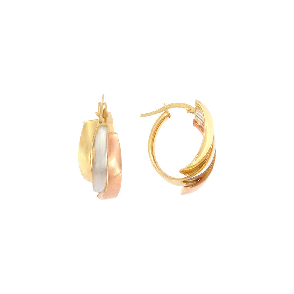 18ct gold Tricolor Earrings