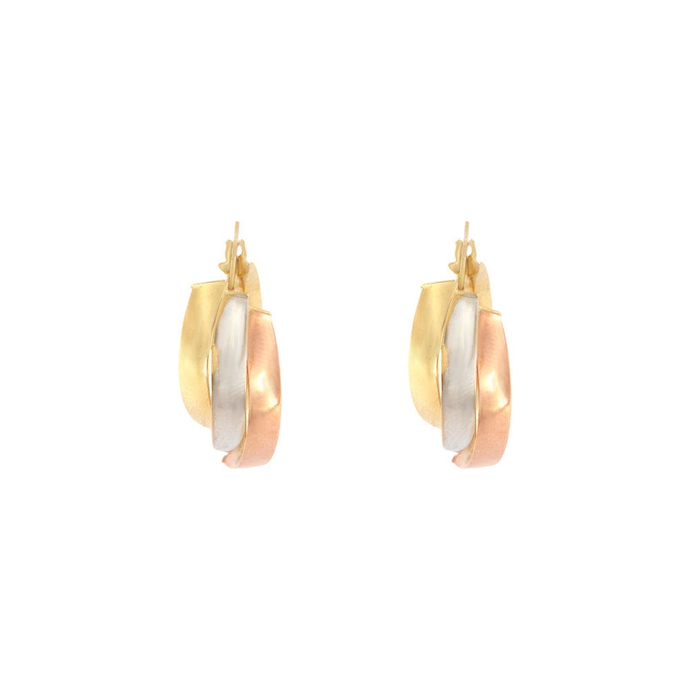 18ct gold Tricolor Earrings