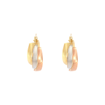 18ct gold Tricolor Earrings