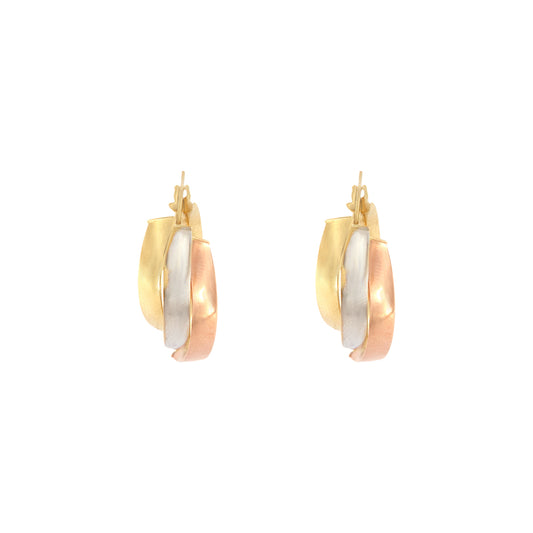 18ct gold Tricolor Earrings