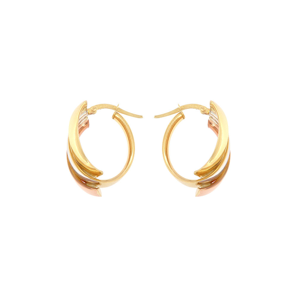 18ct gold Tricolor Earrings