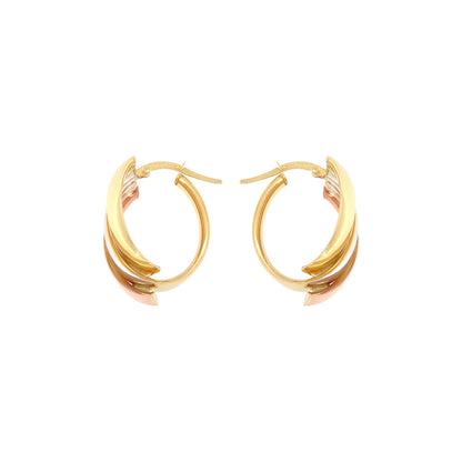 18ct gold Tricolor Earrings