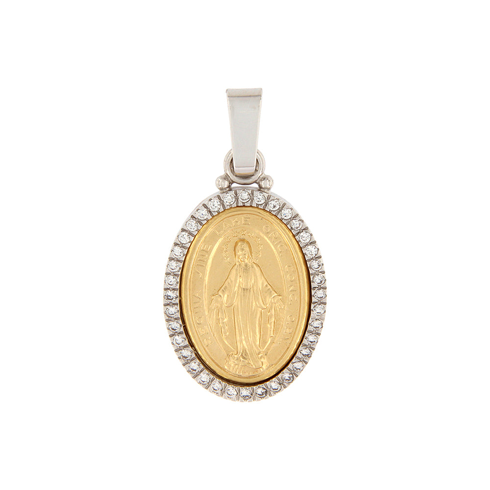 18ct gold "The Miraculous" medal pendant