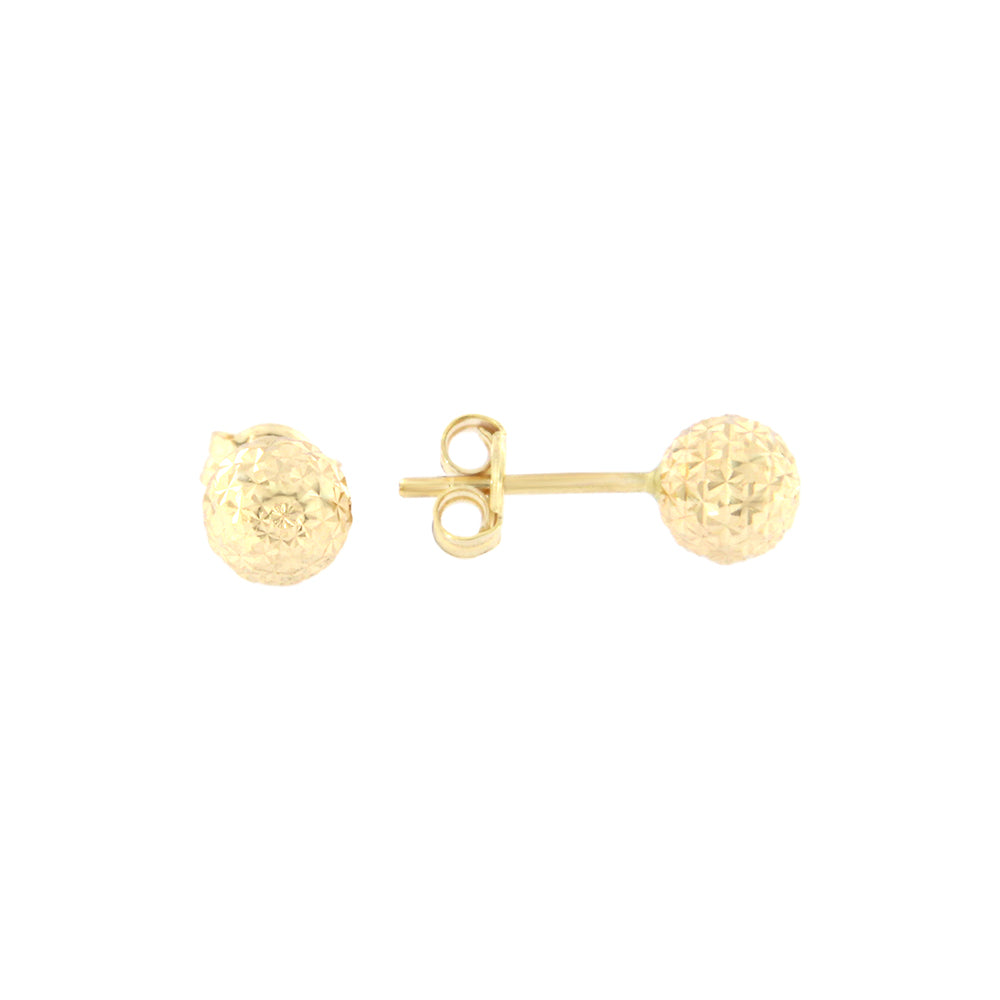 18ct gold Diamond Ball stud earrings