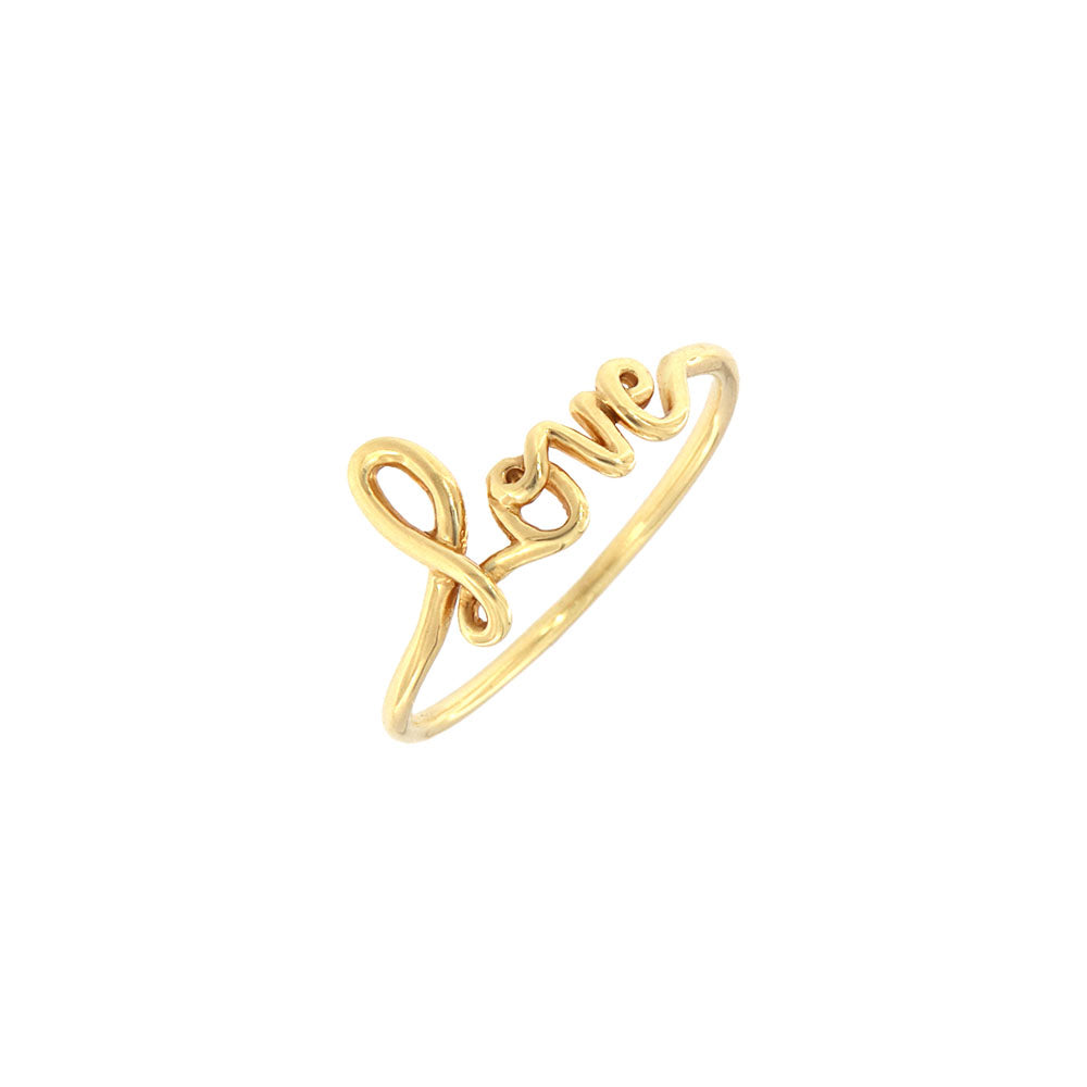 18ct gold Love ring