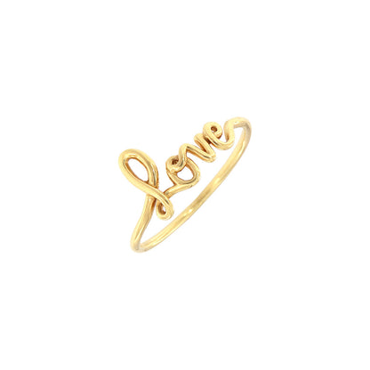 18ct gold Love ring